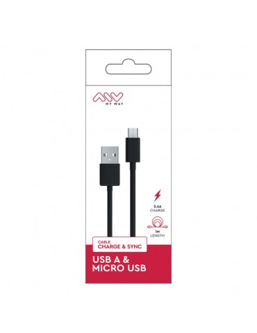 Cable USB A vers Micro USB 1m